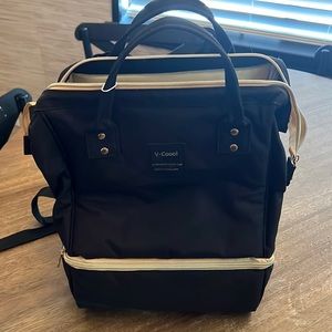 Cooler backpack with usb charging port